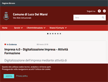Tablet Screenshot of comune.lucodeimarsi.aq.it
